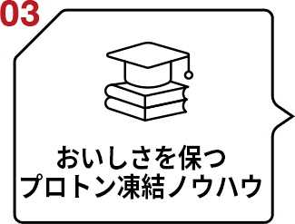 03 おいしさを保つ プロトン凍結ノウハウ